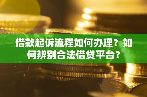 武汉借款起诉流程如何办理？如何辨别合法借贷平台？