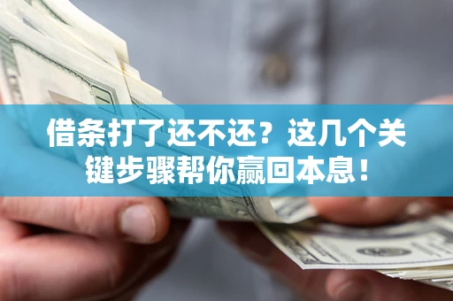 武汉借条打了还不还？这几个关键步骤帮你赢回本息！