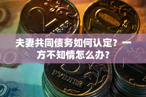 武汉夫妻共同债务如何认定？一方不知情怎么办？