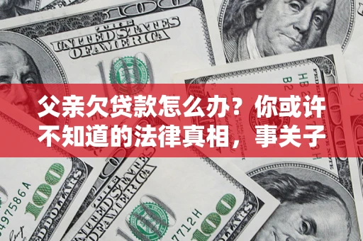 武汉父亲欠贷款怎么办？你或许不知道的法律真相，事关子女未来