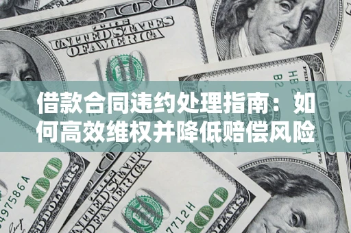武汉借款合同违约处理指南：如何高效维权并降低赔偿风险？