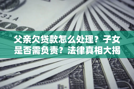 武汉父亲欠贷款怎么处理？子女是否需负责？法律真相大揭秘