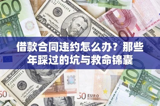 武汉借款合同违约怎么办？那些年踩过的坑与救命锦囊