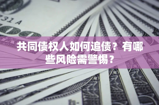 武汉共同债权人如何追债？有哪些风险需警惕？