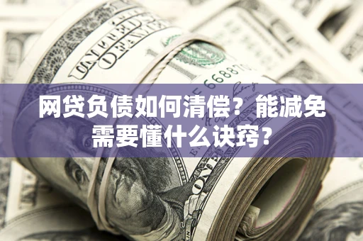武汉网贷负债如何清偿？能减免需要懂什么诀窍？