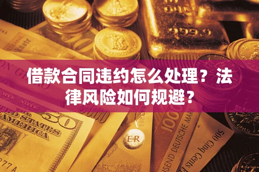 武汉借款合同违约怎么处理？法律风险如何规避？