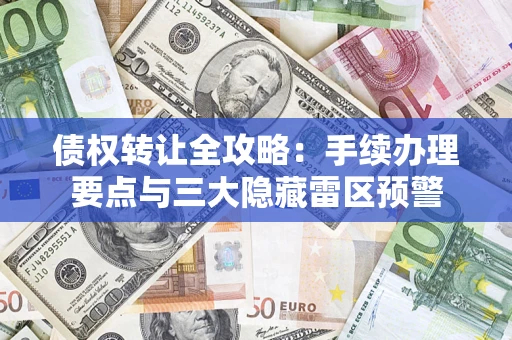 武汉债权转让全攻略：手续办理要点与三大隐藏雷区预警