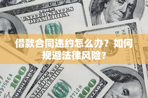 武汉借款合同违约怎么办？如何规避法律风险？